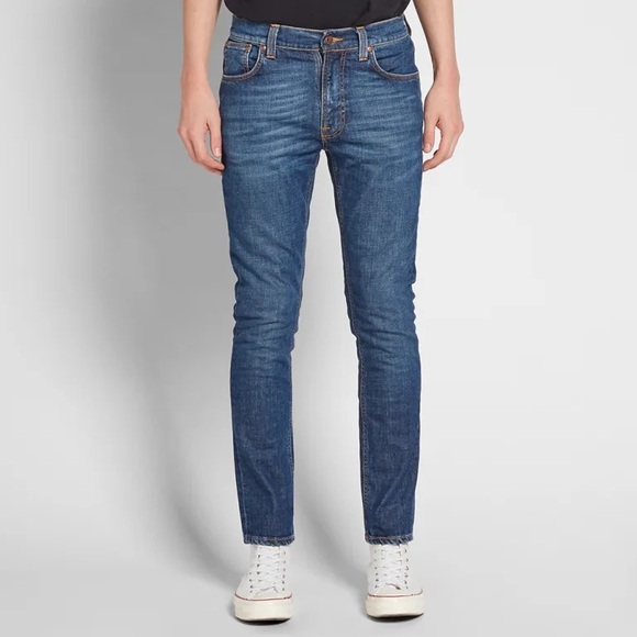 Nudie Jeans Other - Nudie Jeans Lean Dean Mellow orange organic cotton blend slim jeans size W32 L36